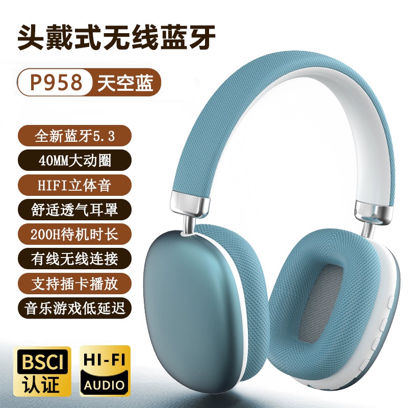P958 Wireless Headset Long Battery Life Universal Bluetooth Headset Suitable for Apple Huawei Mobile Phones