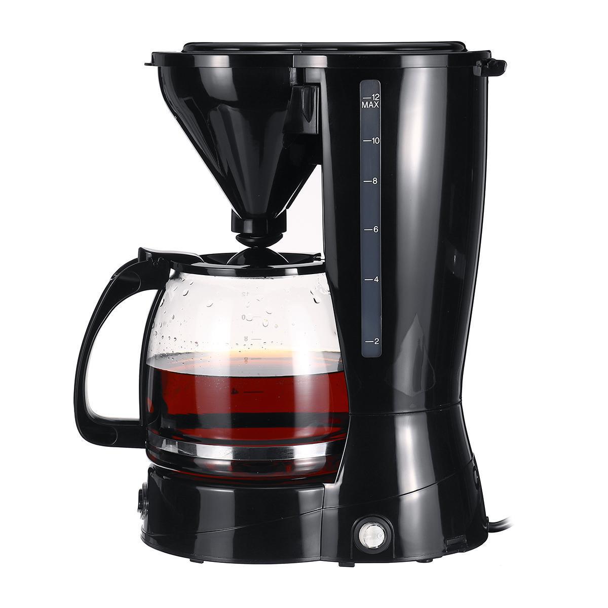 European standard 12 cups drip coffee machine 1500ml capacity, coffee pot brewed coffee household appliances
