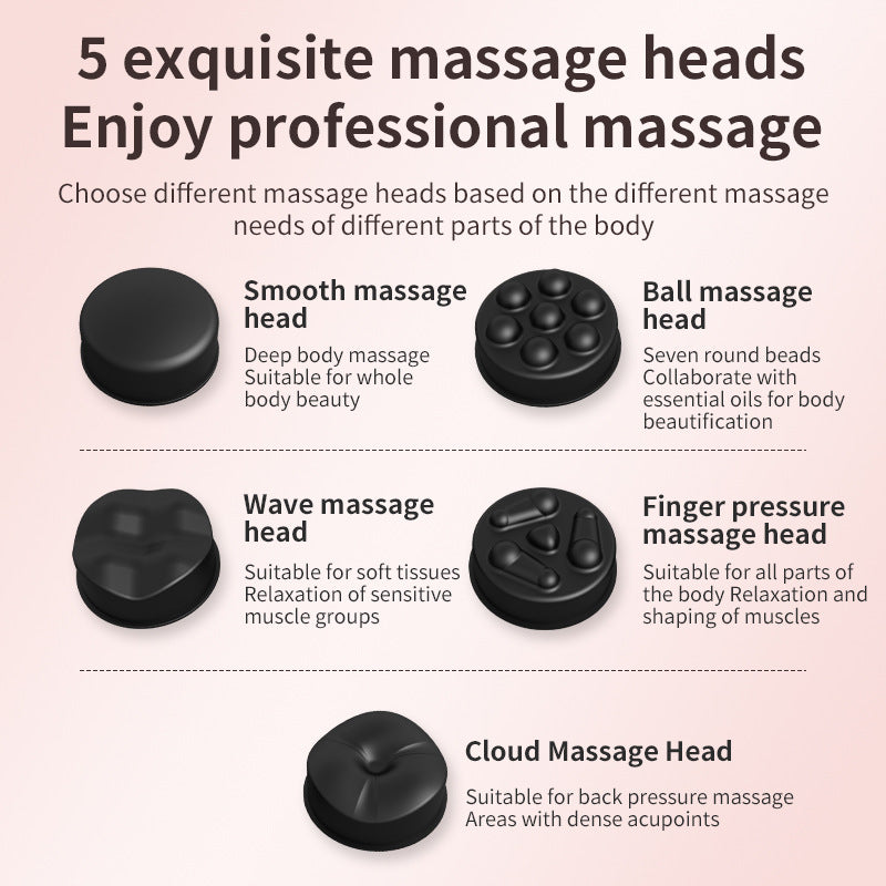 Fat Press Body Massager Household Handheld Wireless Massage Beat Neck Waist Shoulder Kneading Fascia Gun