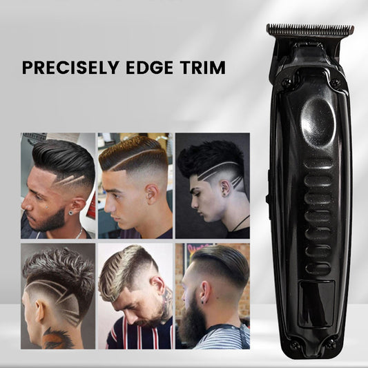 Oil head haircut, electric rechargeable electric pusher, LCD digital display function engraving gradual change electric push shearing