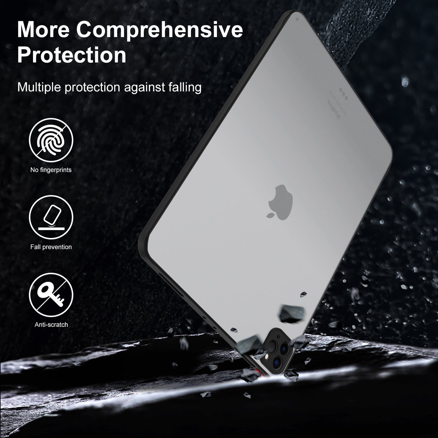 For IPAD11PRO 10.2/9 inch AIR5 4 3 2 mini4 5 6 flat protective shell skin feel