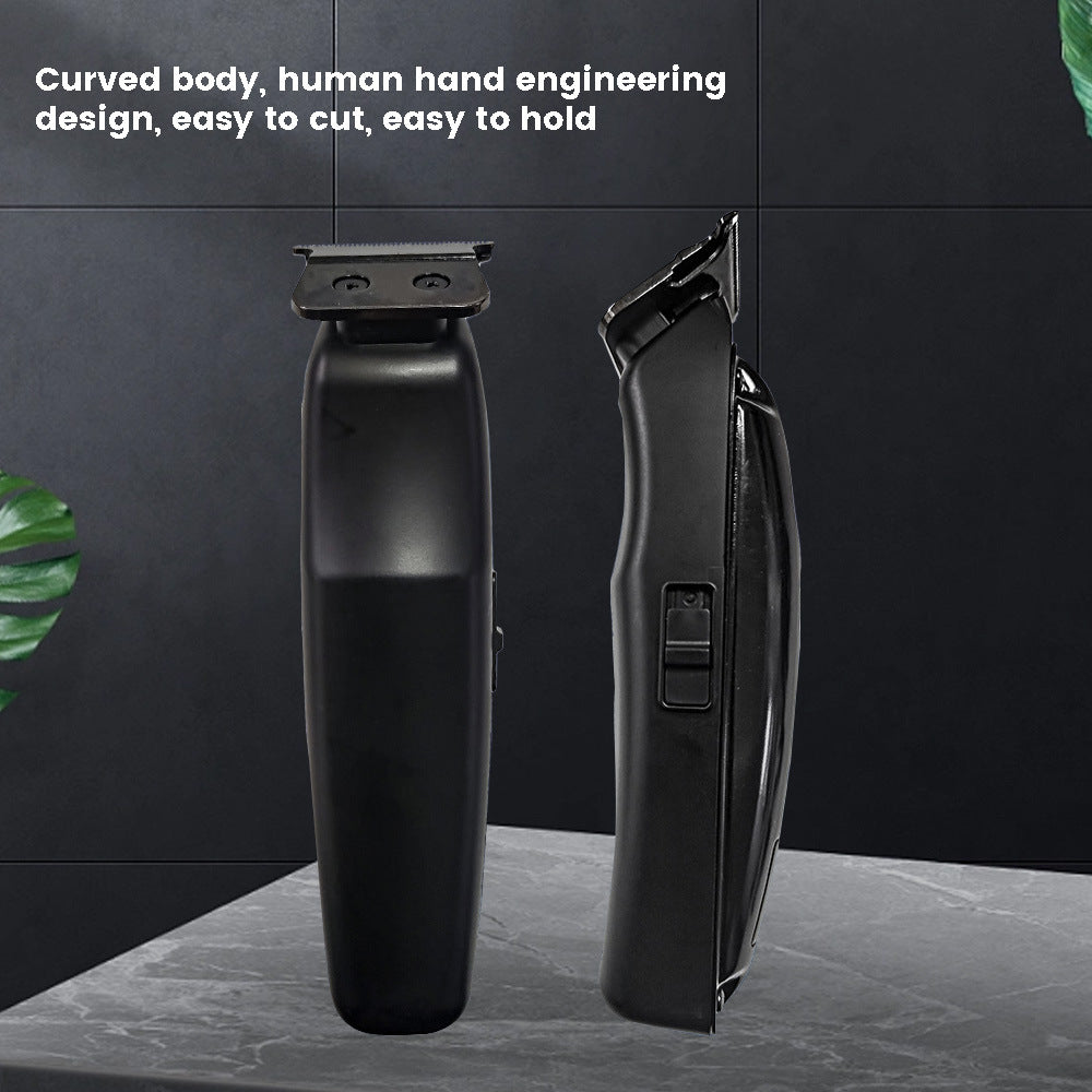 Oil head haircut, electric rechargeable electric pusher, LCD digital display function engraving gradual change electric push shearing