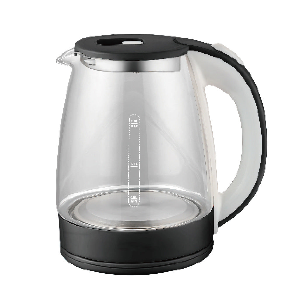European 220V high boron glass blue light electric kettle household tea maker flower teapot frying medicine pot small office