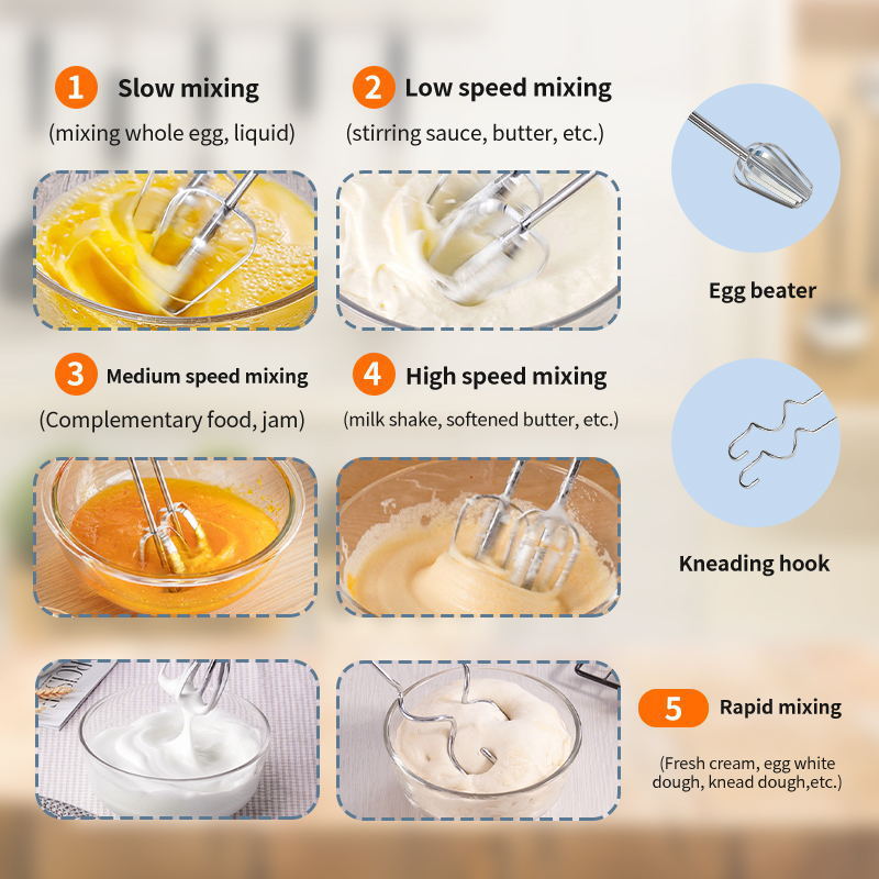 European standard electric household egg beater, hand-held egg beater, cake baking mixer, cream beater