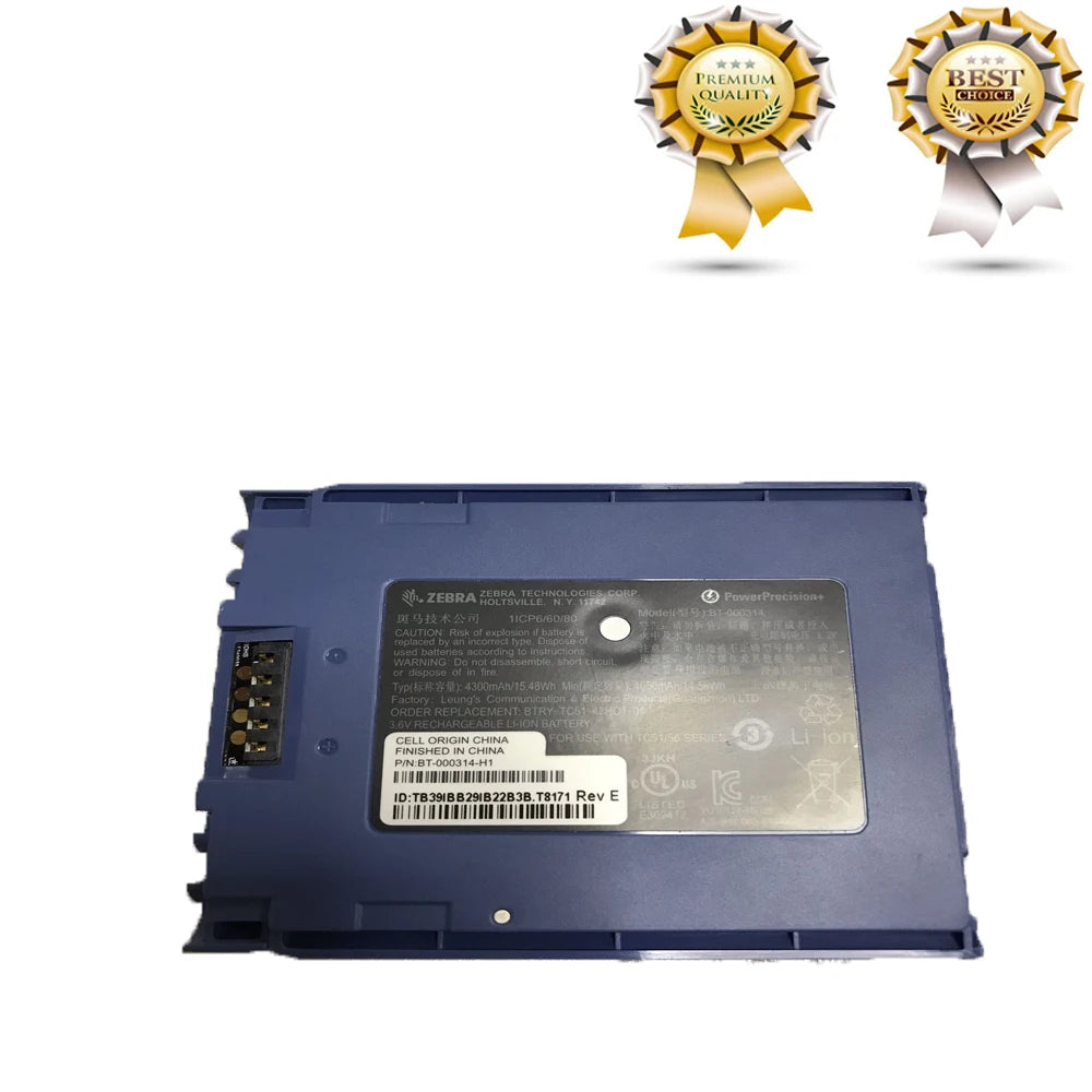 Original 4300mAh Battery For ZEBRA BT-000314-01 BTRY-TC51-43MA1-01 Data collector