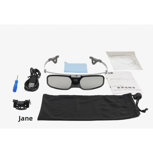 Suitable for clip-on myopia Bluetooth active shutter 3D glasses for EPSON Epson/Sony/TV/projection color random delivery