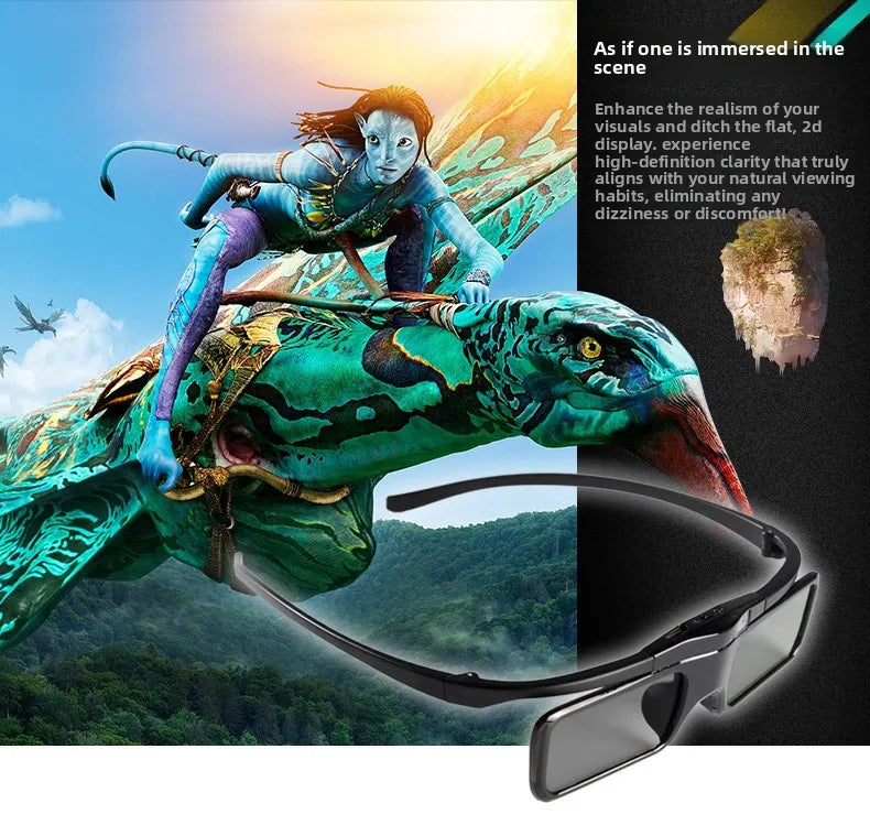 Suitable for DLP Active Shutter Nut  3D Glasses G7/J9 Extreme Rice H2 Dangbei F1 Optoma NEC Projector