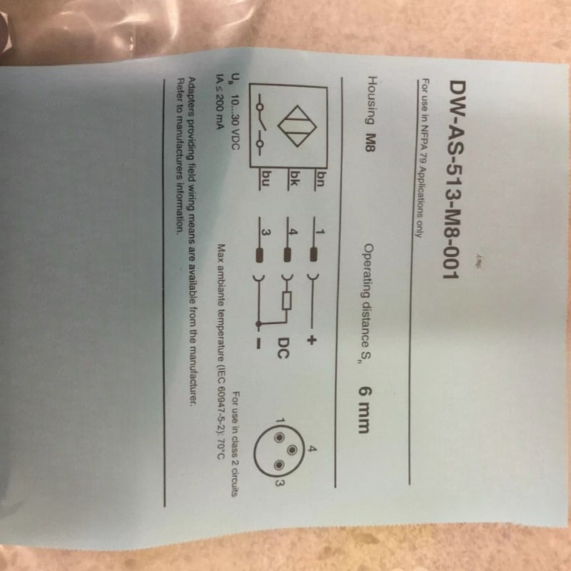 DW-AS-513-M8-001 sensors proximity switches for Contrinex