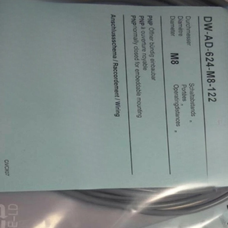 DW-AD-624-M8-122 sensors proximity switches for Contrinex
