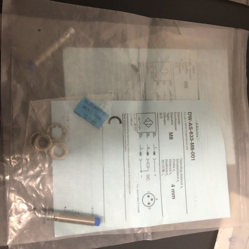 DW-AS-633-M8-001 sensors proximity switches for Contrinex