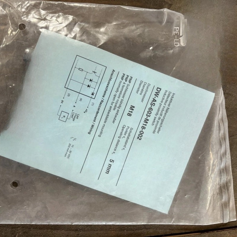 DW-AS-603-M18-002 sensors proximity switches for Contrinex