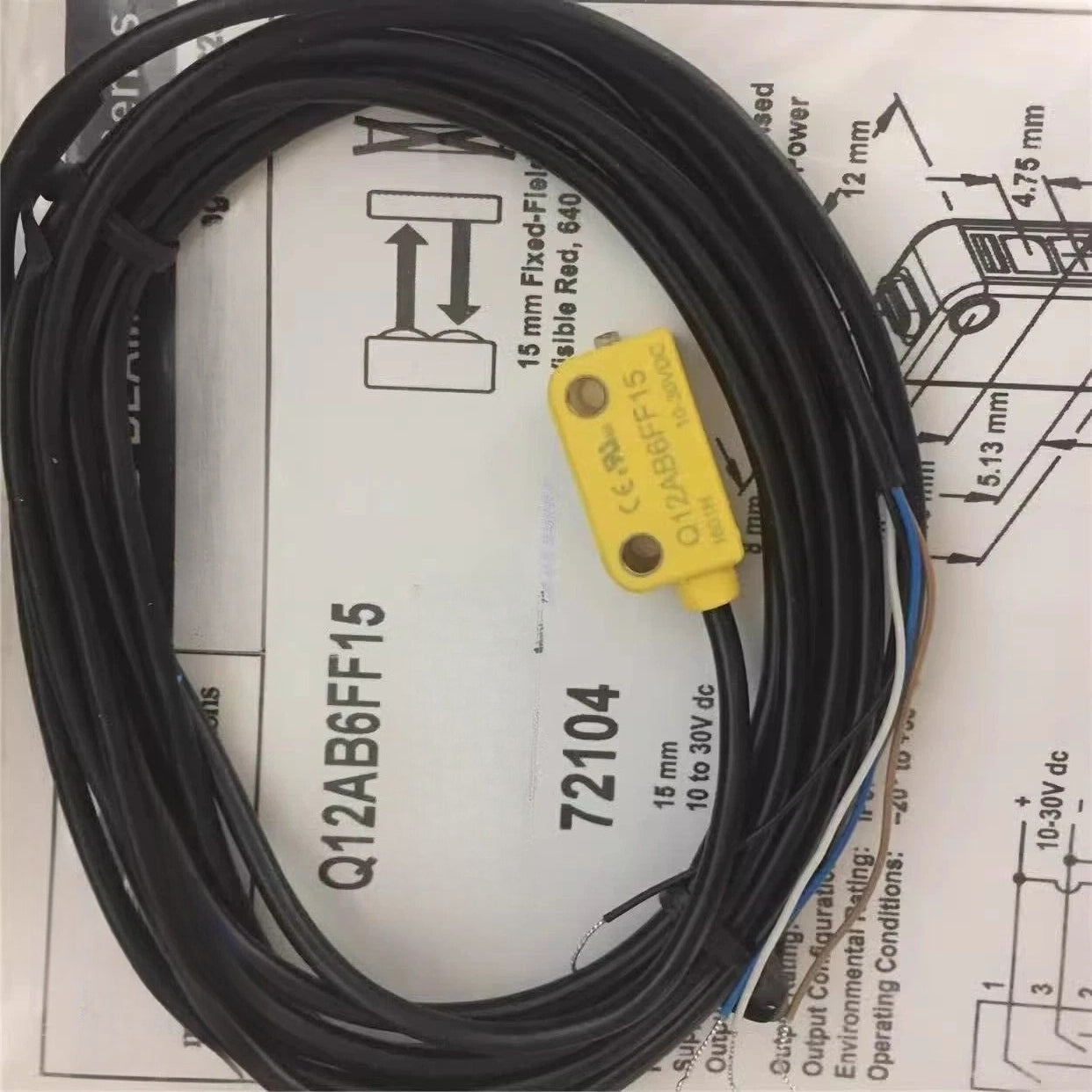 Q12AB6FF15 Photoelectric sensor switches for Banner