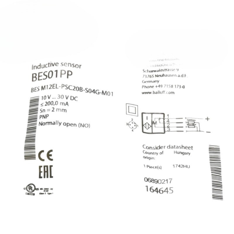 BES01PP BES M12EL-PSC20B-S04G-M01 sensor for BALLUFF