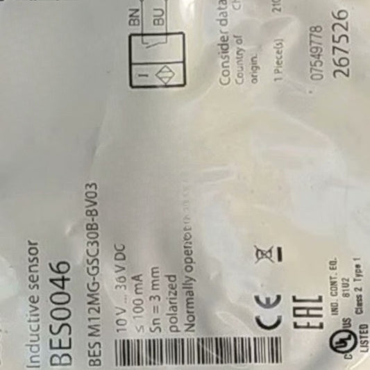 1pcs BES0046 BES M12MG-GSC30B-BV03  sensors for BALLUFF