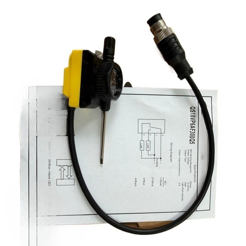 Photoelectric Sensor Switch PNP 4Pin For Banner Engineering QS18VP6AF300Q5 10659
