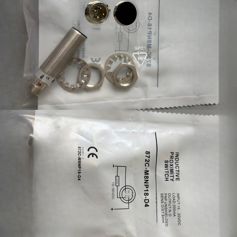 Inductive Proximity Sensor Switch For Allen Bradley 872CM8NP18D4 872C-M8NP18-D4
