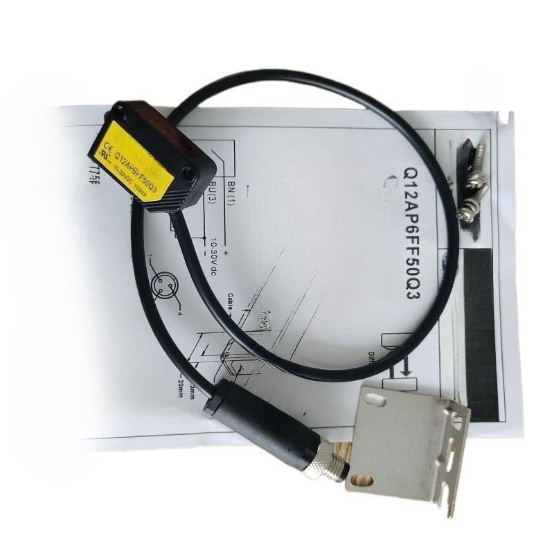 Q12AP6FF50Q3 Square Photoelectric Sensor Switch 10-30VDC 100mA  For Banner