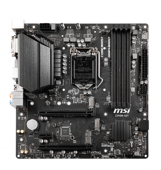 MSI Z390M-S01 LGA1151 (Intel 8th and 9th Gen) DDR4 Micro-ATX Motherboard