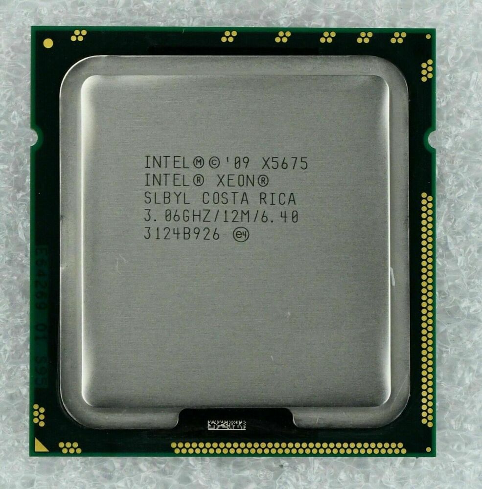 Intel Xeon X5675 SLBYL 3.06GHZ 12MB 6.4GT/s LGA 1366 Six-Core CPU Processors