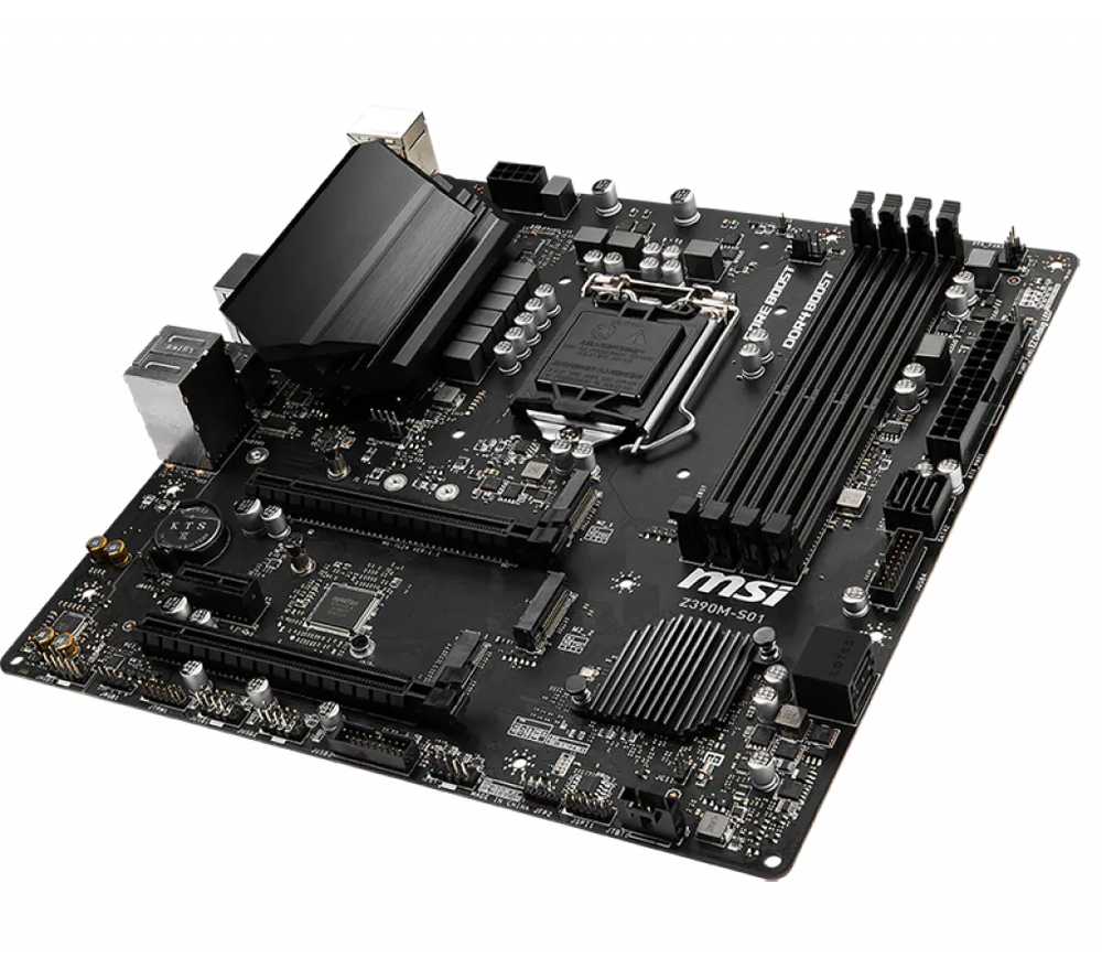 MSI Z390M-S01 LGA1151 (Intel 8th and 9th Gen) DDR4 Micro-ATX Motherboard