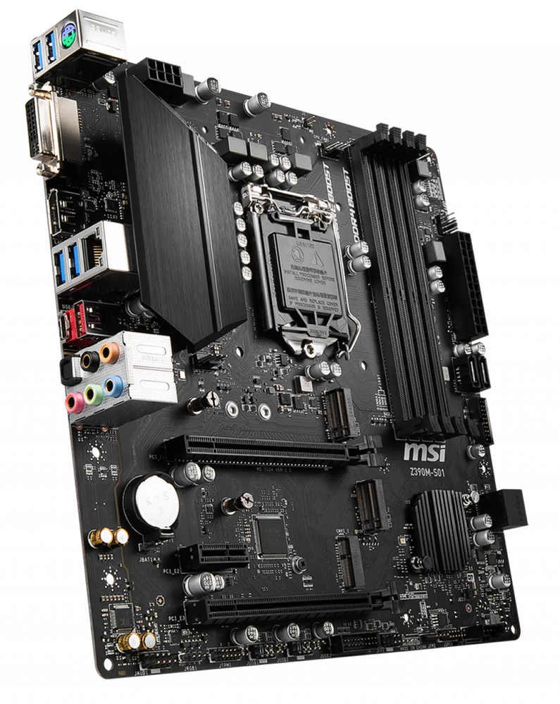 MSI Z390M-S01 LGA1151 (Intel 8th and 9th Gen) DDR4 Micro-ATX Motherboard