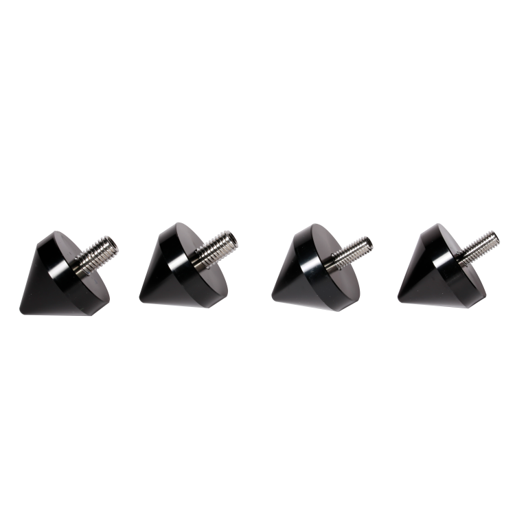 4pcs M6 M8 Aluminum Speaker Spike Shockproof Isolation Stand Feet Cone Base Nail