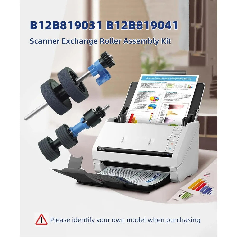 Exchange Roller Kit for Epson DS-530 DS-570W DS-575 DS-770 DS-780N ES-400