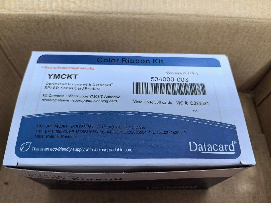534000-003 Color Ribbon Kits (Replace 552854-504) - YMCKT for Datacard SP55 SP75
