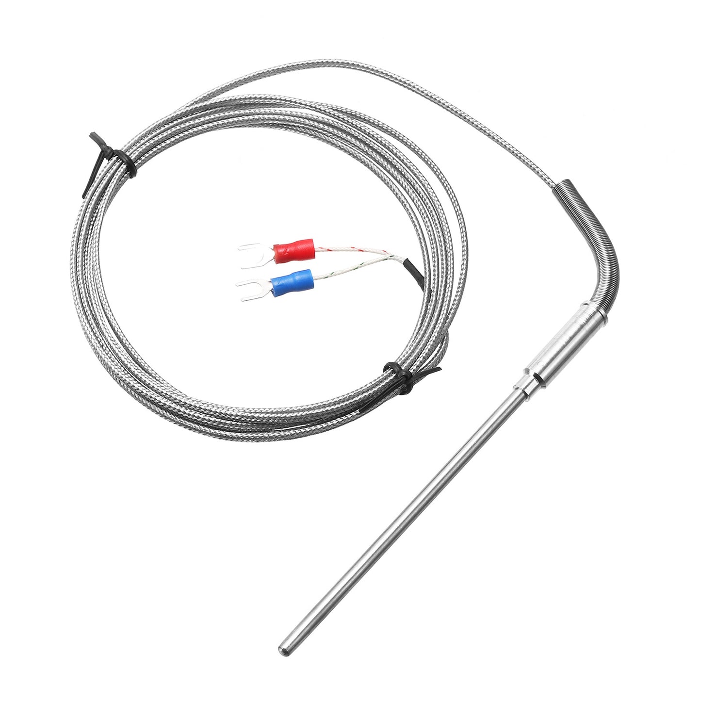 K Type Thermocouple Temperature Sensor Probe 4x100mm 6.6ft Wire