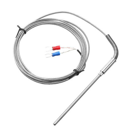 K Type Thermocouple Temperature Sensor Probe 4x100mm 6.6ft Wire