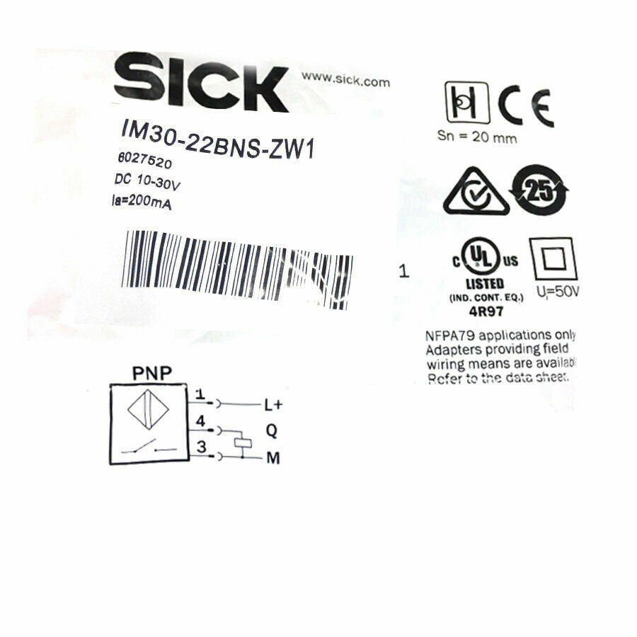 SICK IM30-22BNS-ZW1 Inductive proximity sensors NPN New #