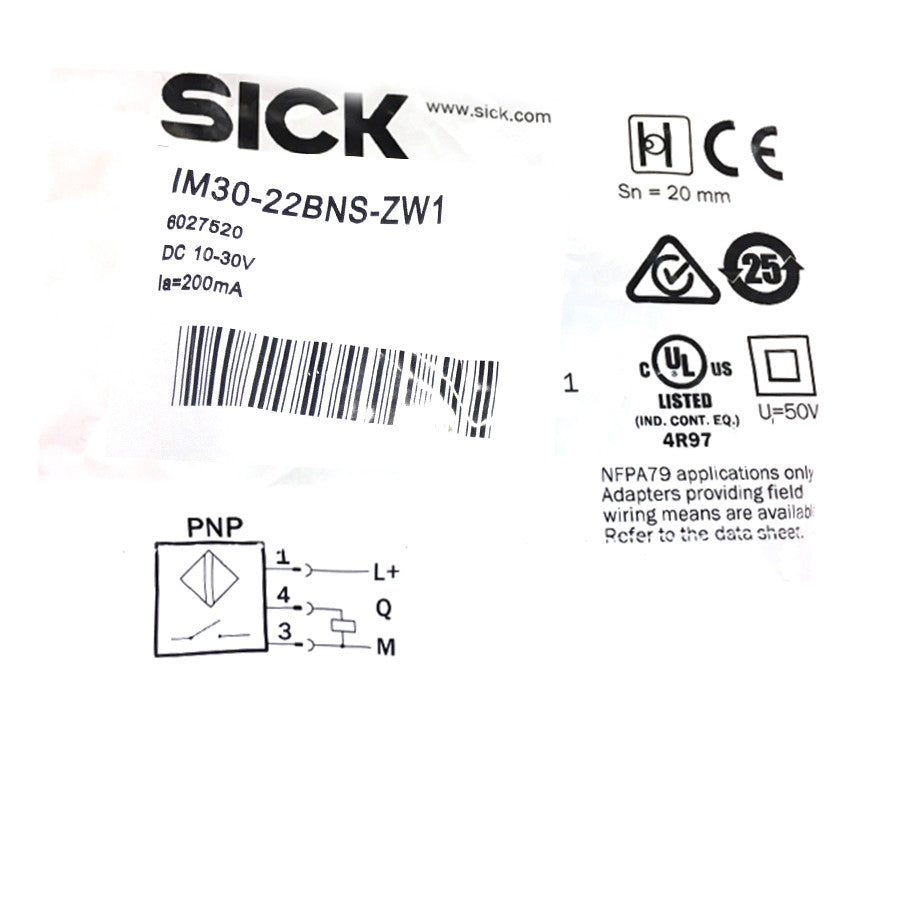 SICK IM30-22BNS-ZW1 Inductive proximity sensors NPN New #