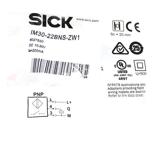 SICK IM30-22BNS-ZW1 Inductive proximity sensors NPN New #