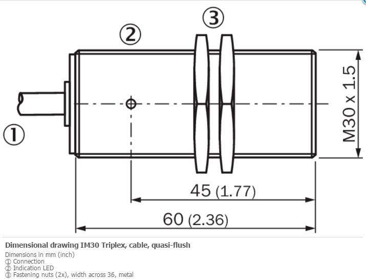 SICK IM30-22BNS-ZW1 Inductive proximity sensors NPN New #