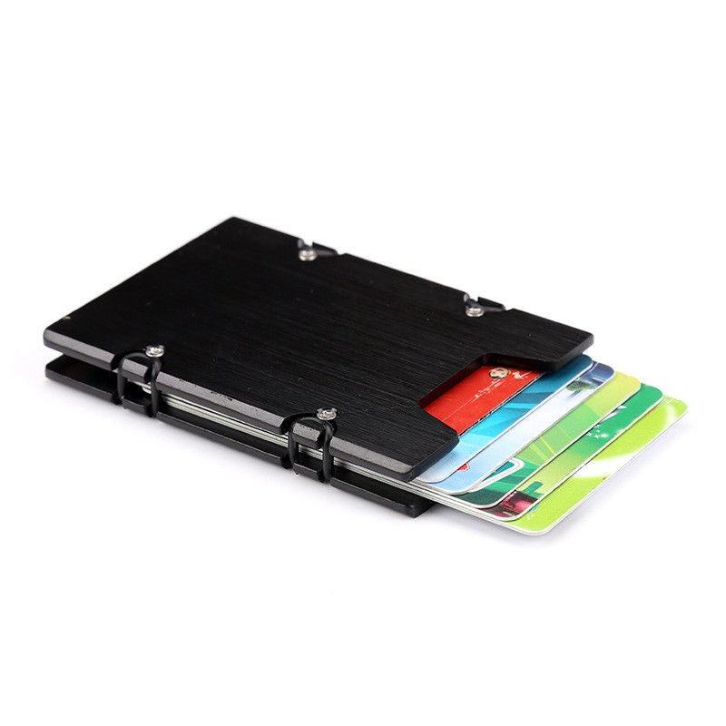 Best Slim Credit Card Holder RFID Blocking Metal Money Clip Purse