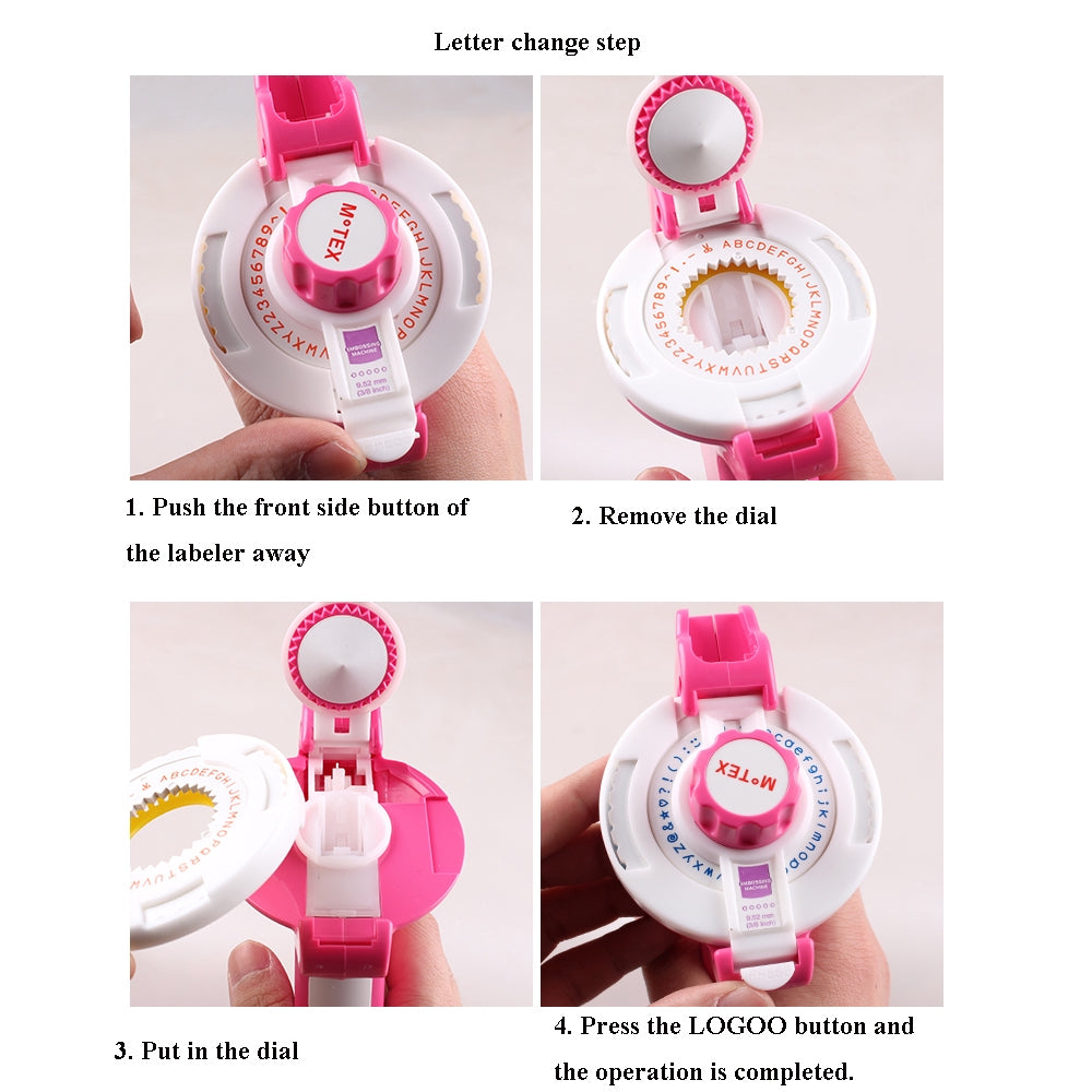 3D DIY Manual Labeling Machine For MOTEX E-202 Coding Machine Bump Personalized Stereo Embossing Printer
