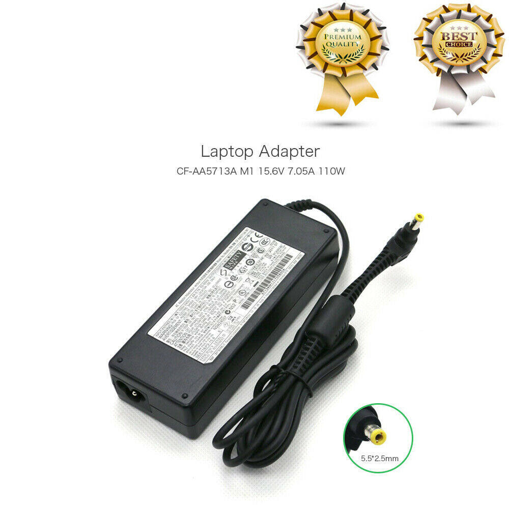 Pengisi Daya Adaptor AC 15.6V 7,05a, untuk Panasonic Toughbook CF-AA5713A M1 M2