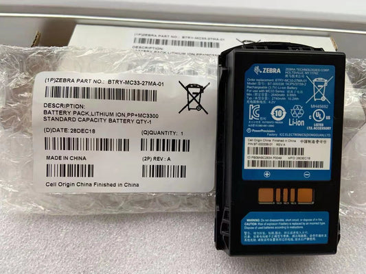 Free shipping original new motorola MC33 Battery BT-000338-01 for Symbol Zebra MC33 MC330 MC3300  2640mah 9.8wh