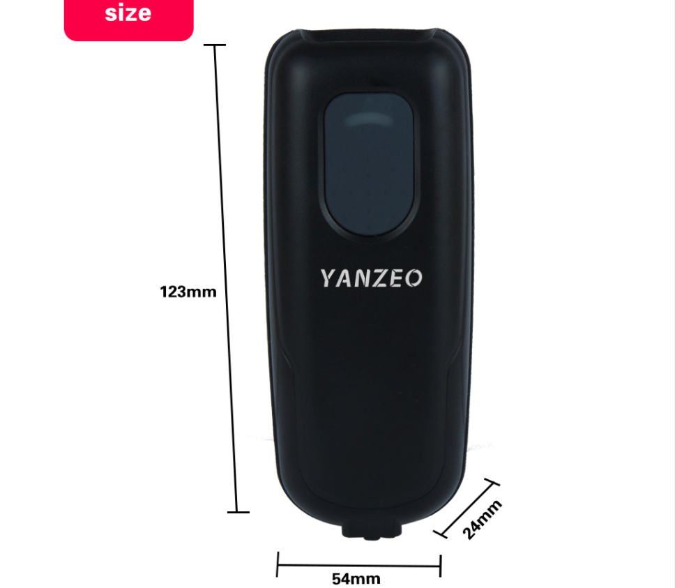 Free shipping Mini 1D/2D wireless bluetooth bar code scanner laser portable reader is suitable for USB interface
