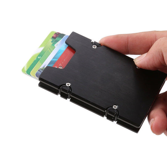 Best Slim Credit Card Holder RFID Blocking Metal Money Clip Purse