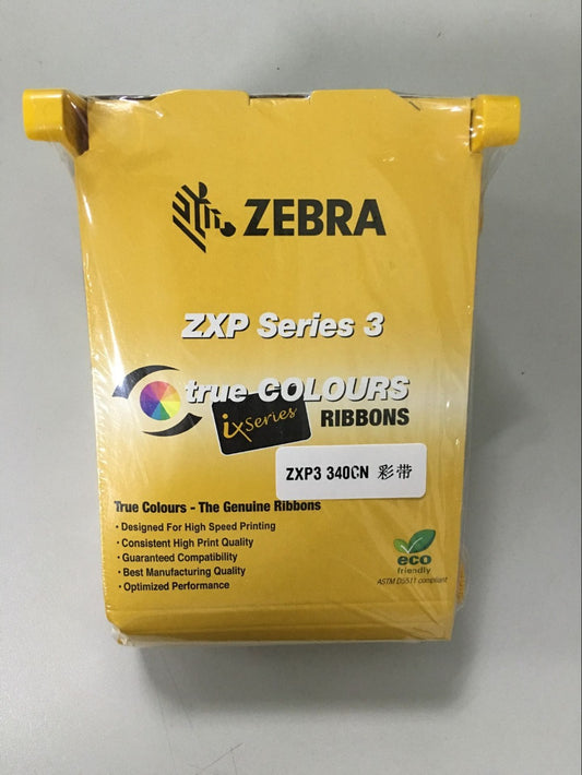 original color printer ribbon, id card color ribbon used with Zebra ZXP Series 3 printer part no.:800033-340cn