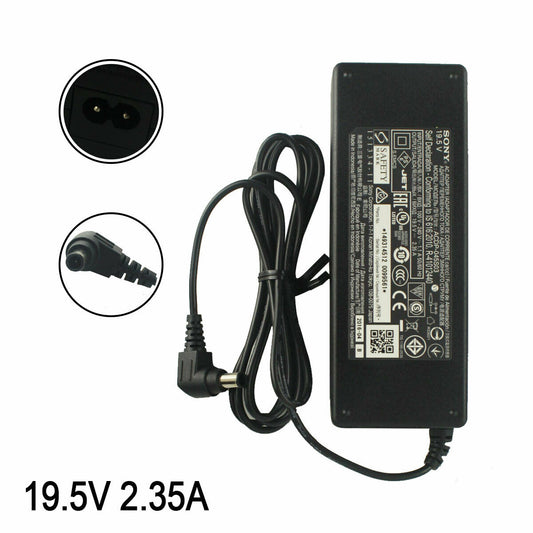 New 19.5V 2.35A AC Adapter For Sony ACDP-045S02 ACDP-045S03 Power Supply & Cable