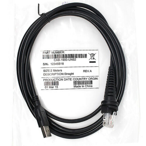 5pcs US 6FT USB Cable For Honeywell 1900G 1200 1300G Straight Reader Scanner