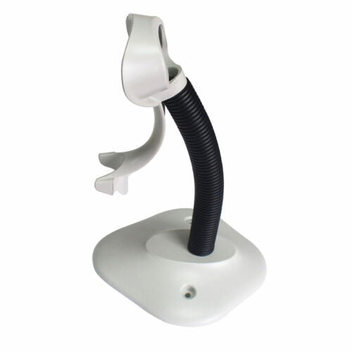 6FT USB Cable & White Gooseneck Stand HOLDER for Symbol LS2208 Barcode Scanner