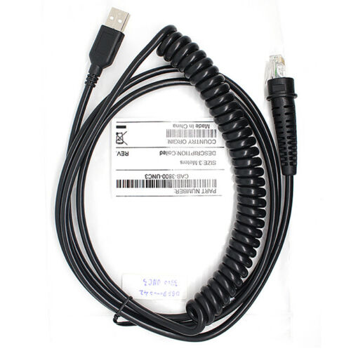 9ft Coiled USB Cable for Honeywell 3800G 4600G 4620G 4820G 3800r Barcode Scanner