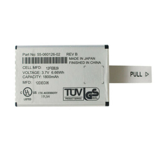 1800mAh Battery for Motorola Symbol MC1000 Mobile Computer P/N 55-060126-02 3.7V