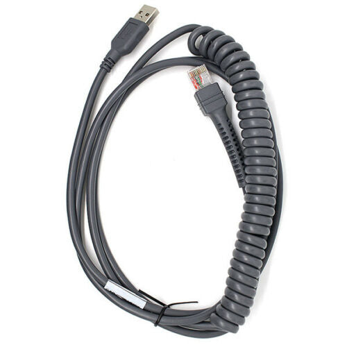 9FT Coiled USB Cable for Motorola Symbol LS1203 LS2208 LS4328 LS9203 LS9208